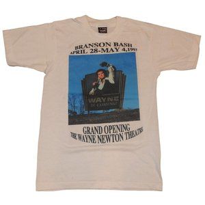 Vintage 1993 Wayne Newton Branson Bash Inaugural Theatre Opening T-Shirt Small